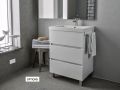 Vanity set with 3 drawers __plus__ washbasin __plus__ mirror - BARCELONE 3T