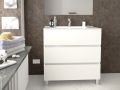 Vanity set with 3 drawers __plus__ washbasin __plus__ mirror - BARCELONE 3T