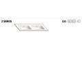 Furniture set 3 drawers __plus__ double sinks __plus__ mirror - BARCELONE 2V