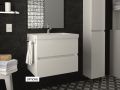 Vanity set with 2 drawers __plus__ washbasin __plus__ mirror - BARCELONE 3S