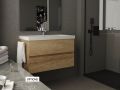 Vanity set with 2 drawers __plus__ washbasin __plus__ mirror - BARCELONE 3S