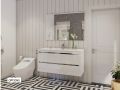 Vanity unit __plus__ washbasin __plus__ mirror - CADIX 45