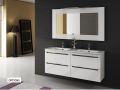 Vanity set __plus__ double washbasin __plus__ mirror - CADIX 2V
