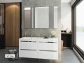 Vanity set __plus__ double washbasin __plus__ mirror - CADIX 2V
