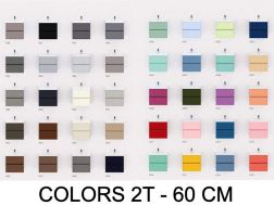 Vanity set with  60 cm - 2 drawers __plus__ washbasin __plus__ mirror - COLORS FORTY 2T