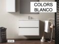 Vanity set with  60 cm - 2 drawers __plus__ washbasin __plus__ mirror - COLORS FORTY 2T