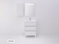 Vanity set with  60 cm - 3 drawers __plus__ washbasin __plus__ mirror - COLORS FORTY 3T