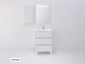 Vanity set with  80 cm - 3 drawers __plus__ washbasin __plus__ mirror - COLORS FORTY 3T