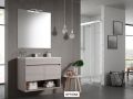 2-door cabinet set with niche __plus__ washbasin __plus__ mirror - ALICANTE 2P