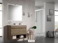 2-door cabinet set with niche __plus__ washbasin __plus__ mirror - ALICANTE 2P