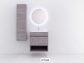 2-door cabinet set with niche __plus__ washbasin __plus__ mirror - ALICANTE 2P