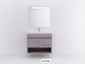 2-door cabinet set with niche __plus__ washbasin __plus__ mirror - ALICANTE 2P