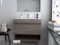 2-door cabinet set with niche __plus__ washbasin __plus__ mirror - ALICANTE 2P