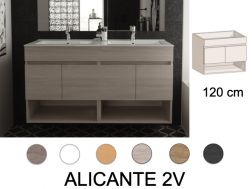 4-door furniture set with niche __plus__ double basin __plus__ mirror - ALICANTE 2V