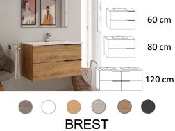 Vanity unit __plus__ washbasin __plus__ mirror - BREST