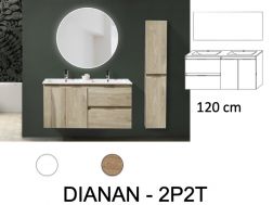 Vanity unit __plus__ washbasin __plus__ mirror - DINAN 2P2V