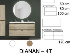 Vanity unit __plus__ washbasin __plus__ mirror - DINAN 4T