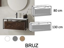 Vanity unit __plus__ washbasin __plus__ mirror - BRUZ