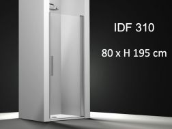 Shower door, hinged, 80 cm - IDF 310