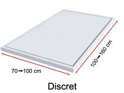 Shower tray, discrete drainage - DISCRET SLATE