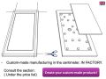 Shower tray, discrete drainage - DISCRET SLATE
