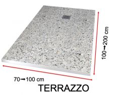 Shower tray, decorated with a personalized image - TERRAZZO