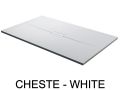 Designer shower tray, central drain, smooth finish - CHESTE CENTRAL