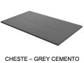 Designer shower tray, central drain, smooth finish - CHESTE CENTRAL