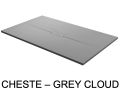 Designer shower tray, central drain, smooth finish - CHESTE CENTRAL