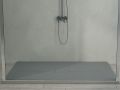 Designer shower tray, central drain, smooth finish - CHESTE CENTRAL