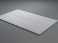 Designer shower tray, central drain, smooth finish - CHESTE CENTRAL