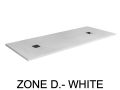 Shower tray, double drain - DOUBLE ZONE