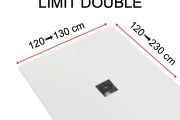 Shower tray, with border - LIMIT DOUBLE