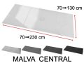 Extra flat resin central flow shower tray - MALVA CENTRAL
