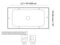 Extra flat resin central flow shower tray - MALVA CENTRAL