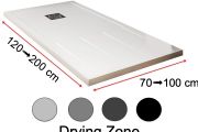 Shower tray, with a drying area - DRYING ZONE