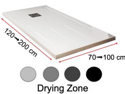 Shower tray, with a drying area - DRYING ZONE