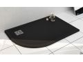 Shower tray, with quarter-round corner - RADIUS 55 BORDER RIGHT