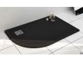 Shower tray, with quarter-round corner - RADIUS 55 BORDER LEFT