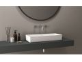 Countertop washbasin, 34 x 55 cm, in Solid Surface resin - ALFA 550