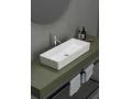 Countertop washbasin, 30 x 70 cm, in Solid Surface resin - ALFA 700