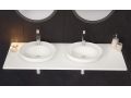 Countertop washbasin,  44 cm, in Solid Surface resin - EKAVIP