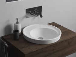 Countertop washbasin, Ø 44 cm, in Solid Surface resin - EKAVIP