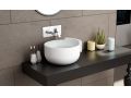 Countertop washbasin,  38 cm, in Solid Surface resin - VERONAPLUS