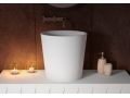 Countertop washbasin,  40 cm, in Solid Surface resin - EUTRAPLUS