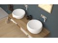 Countertop washbasin,  36 cm, in Solid Surface resin - AMURIPLUS