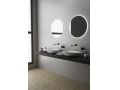 Countertop washbasin, 38 x 55 cm, in Solid Surface resin - AMELIPLUS