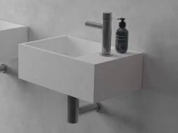 Hand basin, 28 x 43 cm, in Solid Surface resin - LEVEL PLUS