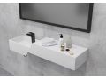 Designer washbasin, in Solid-Surface mineral resin - LEVEL XL