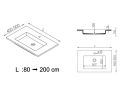 Design washbasin,  in Solid-Surface mineral resin - CHESTE 50